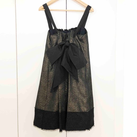 BCBGMaxAzria Quilted Gold Detail Cocktail Dress Size S - Picture 3 of 11